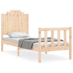 vidaXL Cadre de lit sans matelas bois de pin massif