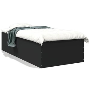 vidaXL Cadre de lit sans matelas noir 90x200 cm