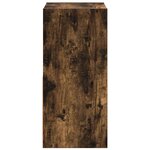 vidaXL Table de chevet avec tiroir 2 Pièces Chêne fumé 35 x 32 x 68 5 cm
