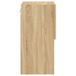 vidaXL Meuble TV avec lumières LED chêne sonoma 30 5x30x60 cm