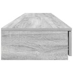Tiroirs de lit vidaXL Gris Sonoma 200x36 5x16 5 cm en bois aggloméré