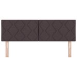 vidaXL Tête de Lit en Tissu Geometric Manuel Marron foncé 160 cm tissu