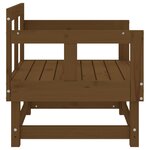 vidaXL Chaises de jardin 2 Pièces marron miel bois massif de pin