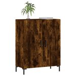vidaXL Buffet chêne fumé 69 5x34x90 cm bois d'ingénierie