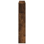 vidaXL Tête de lit à LED chêne fumé 120x18 5x103 5cm bois d'ingénierie