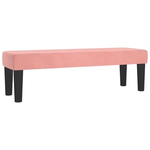 Banc banquette rose 100 x 30 x 30 cm velours 02_0010681