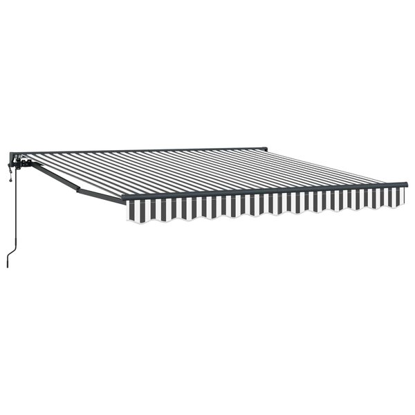 vidaXL Cadre d'auvent Anthracite et blanc 350 x 250 cm