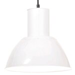 vidaXL Lampe suspendue 25 W Blanc Rond 28 5 cm E27
