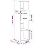 vidaXL Buffet haut chêne sonoma 30x42 5x124 cm bois d'ingénierie