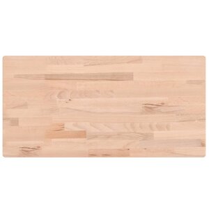 vidaXL Dessus de table 100x50x1 5cm rectangulaire bois massif de hêtre