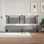 vidaXL Tête de lit suspendue Gris clair PU antique