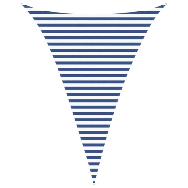 vidaXL Voile d'ombre Bleu et Blanc 3 x 4 x 4 m 100   polyester Oxford