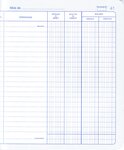 Carnet position de compte 210 x 190 mm 80 Pages ELVE
