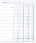 Carnet position de compte 210 x 190 mm 80 Pages ELVE