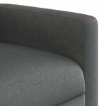vidaXL Fauteuil inclinable Gris foncé 69 x 86 x 100 cm tissu