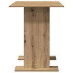 vidaXL Table de salle à manger chêne artisanal 110 x 60 x 75 cm