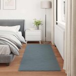vidaXL Tapis en Fourrure Synthétique de Lapin Olite Anthracite