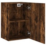 vidaXL Meubles TV muraux 2 Pièces chêne fumé 40 5x30x60cm bois ingénierie