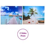 vidaXL Cloison de séparation pliable 200 x 170 cm Plage
