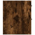 vidaXL Armoire de salle de bain étroite avec roulettes chêne fumé