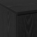 vidaXL Haut Armoire Chêne noir 70 x 33 5 x 180 cm Bois d'ingénierie