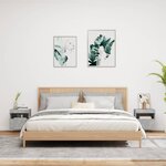 vidaXL Meubles TV muraux et lumières LED 2Pièces gris béton 40x30x40 cm