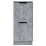 vidaXL Buffets 2 Pièces Sonoma gris 30x30x70 cm Bois d'ingénierie