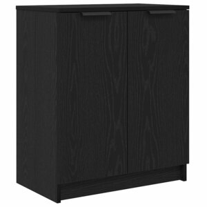 vidaXL Cabinet à chaussures avec étagère Chêne noir 59 x 35 x 70 cm