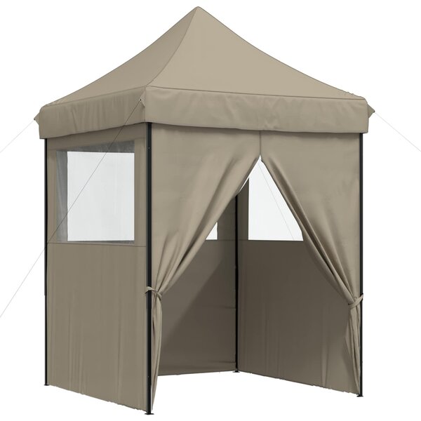 vidaXL Tente de fête 200 x 200 x 306 cm Taupe Tissu Oxford