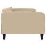 vidaXL Lit de repos crème 100x200 cm tissu