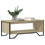 vidaXL Table basse chêne sonoma 100x51x40 cm bois d'ingénierie