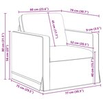 vidaXL Ensemble de Canapés 2 Pièces Gris clair 228 x 78 x 80 cm Velours