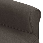 Vidaxl fauteuil inclinable marron tissu
