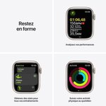 Apple Watch Series 7 GPS - 41mm - Boîtier Starlight Aluminium - Bracelet Starlight Sport