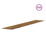 vidaXL Panneaux muraux Aspect bois Marron PVC 2 06 m²