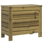 vidaXL Salon de jardin 7 Pièces bois de pin imprégné