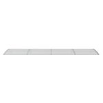 vidaXL Auvent de porte Gris et transparent 350x75 cm Polycarbonate