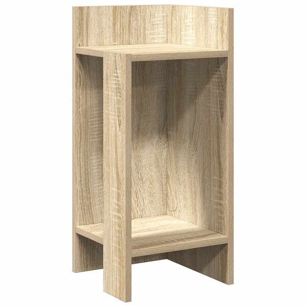 vidaXL Table d'appoint avec étagère chêne sonoma 25 5x27x60 cm