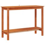 vidaXL Table console Brun Ciré 110 x 40 x 80 cm Pin massif