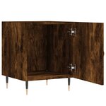 vidaXL Tables de chevet 2 Pièces chêne fumé 40x40x50 cm bois d'ingénierie