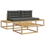 vidaXL Ensemble de canapés d'extérieur Blanc 79 x 79 x 37 cm Polyester
