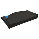 vidaXL Dessus de table de poker pliable 10 joueurs Bleu 208x106x3 cm