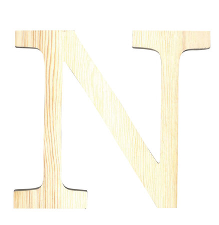 Alphabet en bois 11 5cm Lettre N