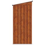 vidaXL Cabanons de jardin Marron 137 x 81 x 180 cm Métал