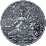 Monnaie DURGA Hindu Religion 1 Oz Argent 2000 Francs Cameroon 2026 (PRÉCOMMANDE)