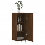 vidaXL Buffet Chêne marron 34 5x34x90 cm Bois d'ingénierie