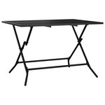 vidaXL Table de jardin pliable anthracite 110x80x72 cm maille d'acier