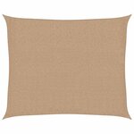 vidaXL Voile d'ombrage 160 g/m² Taupe 2 5x3 m PEHD