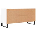 vidaXL Meuble TV blanc 102x36x50 cm bois d'ingénierie