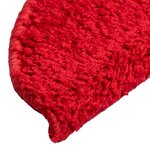 vidaXL Tapis d'escalier 15 Pièces rouge 56x17x3 cm